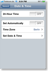 You can set the time zone manually.